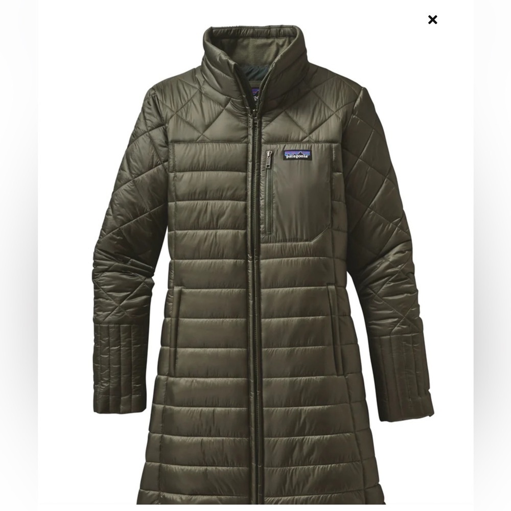 Patagonia Radalie Insulated Parka Industrial Green Puffer Quilted XS​​ - Picture 2 of 10